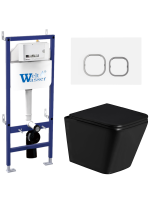 Комплект инсталляции с унитазом Weltwasser BAMBERG 460 + GELBACH 043 GL-BL + BAMBERG WT