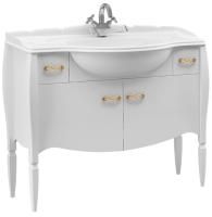 Тумба под умывальник Belux Бари Н 105-02 Белый глянцевый