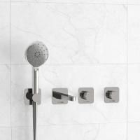 Встраиваемый комплект для ванны WasserKRAFT с лейкой и изливом A4651.293.295.271.087.127