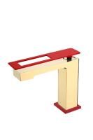 Смеситель для умывальника Boheme Q 141-GR Gold Red