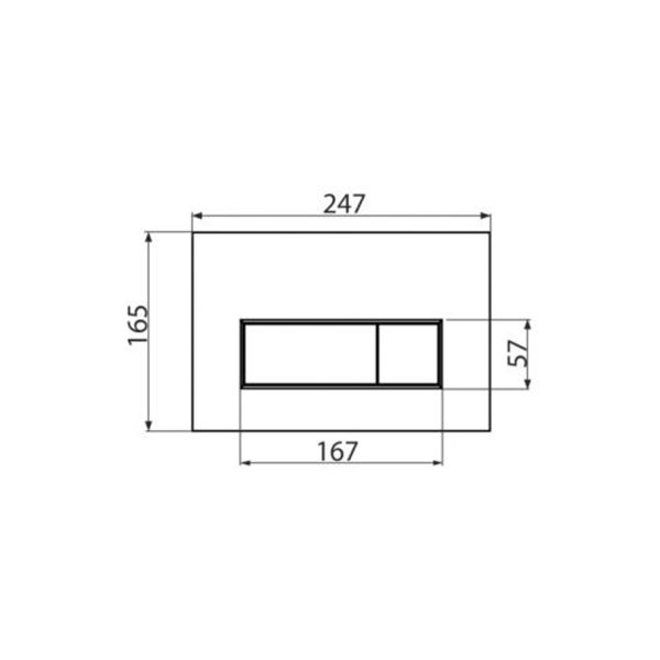 Кнопка смыва AlcaPlast ALCA M571 хром