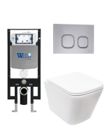 Комплект инсталляции с унитазом Weltwasser AMBERG 497 + GELBACH 043 MT-WT + AMBERG RD-CR