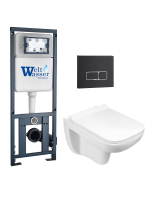 Комплект инсталляции с унитазом Weltwasser MARBERG 410 + KEHLBACH 004 GL-WT + MAR 410 SE MT-BL
