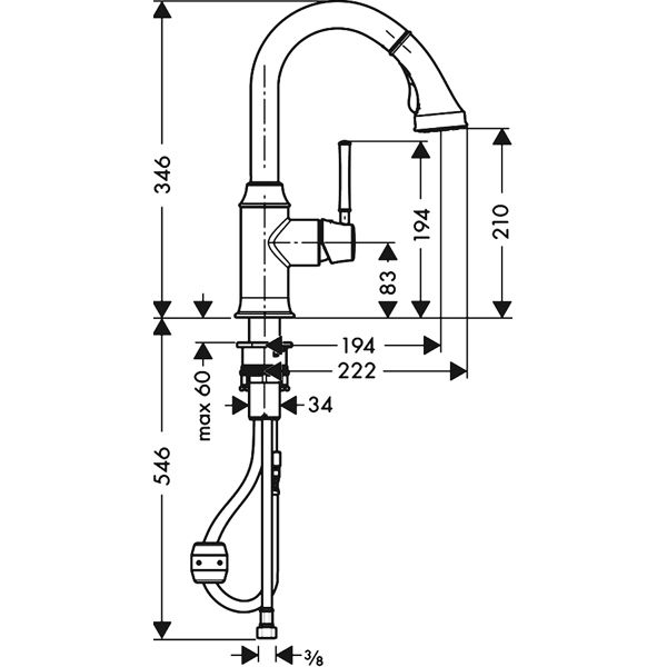 Смеситель для мойки Hansgrohe Talis Classic 14864000