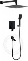 Душевая система скрытого монтажа FILARETE Waterfall FL1010 (Черный матовый)