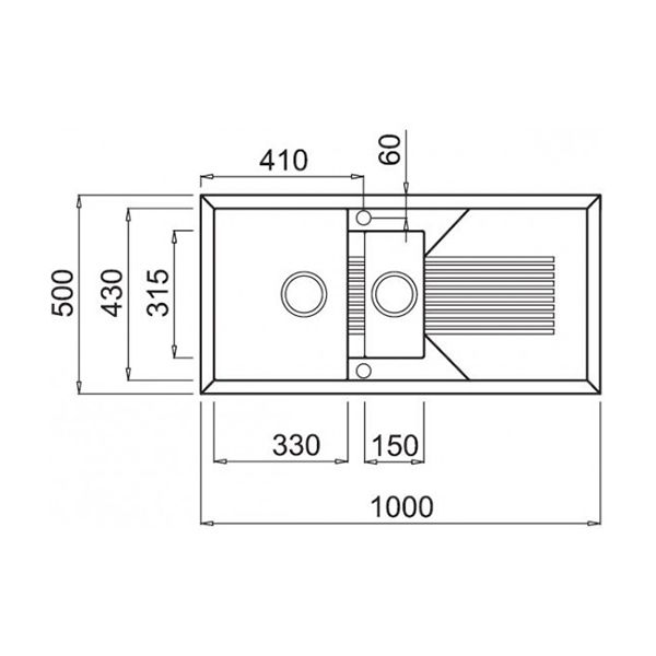 Кухонная мойка Elleci Tekno 475 M70 Ghisa LMT47570