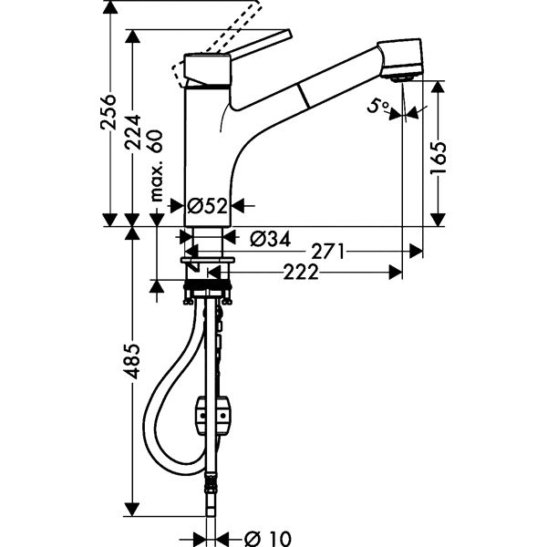 Смеситель для мойки Hansgrohe Talis S 32841000