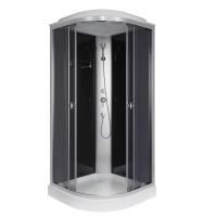 Душевая кабина Niagara Eco E100/13/TN (100х100х215) низкий поддон(13см),стекло тонированное,3 места