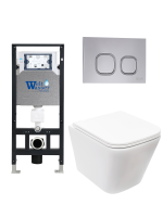 Комплект инсталляции с унитазом Weltwasser AMBERG 506 + GELBACH 043 MT-WT + AMBERG RD-CR