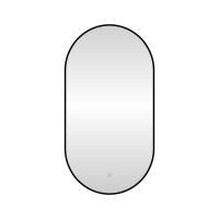 Зеркало с подсветкой LED Fixsen FX-3100B овальное 50х100 см, черное