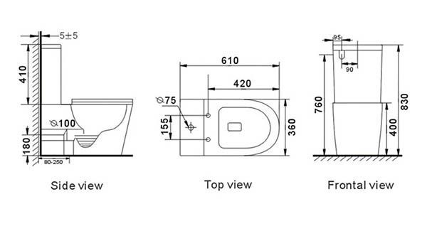 Напольный унитаз Roxen Wailet 600175-01