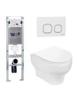 Унитаз с инсталляцией WeltWasser AMBERG 350 ST + ERLENBACH 004 GL-WT + AMBERG RD-WT