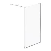W84WI-120-F1-MTE Душевая перегородка AM.PM Func 120x200, стекло прозр. 8 мм + покрытие, профиль мат хром
