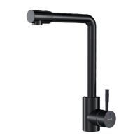 F85B05022 X-Joy S, Смеситель для кухни AM.PM с L-изливом, черный