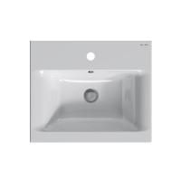 M90WCC0502WG GEM, Раковина мебельная AM.PM, керамическая, 50 см, встроенная, цвет: белый, глянец