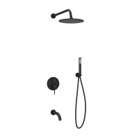 Душевой комплект SANCOS Select встраиваемый для душа, цвет черный матовый, арт. SC3004MB