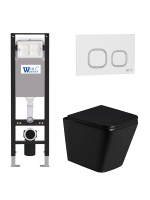 Комплект инсталляции с унитазом Weltwasser AMBERG 350 + GELBACH 043 GL-BL + AMBERG RD-WT