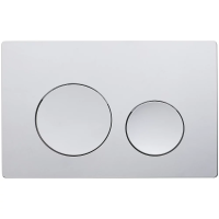 Кнопка смыва Veconi FLUSH V2, FLV2-C, 240х162х10, пластик, хром глянец