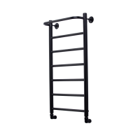 Полотенцесушитель водяной Comfysan Капри (Capri) W-8 80/40 с полкой, черный