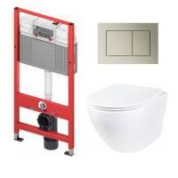 Комплект инсталляции TECEbase kit 9400401 с кнопкой Tecenow 9240418 с унитазом Roxen Antares Tornado 530205-01