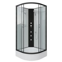 Душевая кабина Niagara Classic NG-6702-14BKG (100х100х200) средний поддон(26см),черный,стекло прозрачное