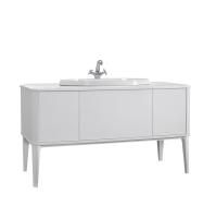 Тумба под умывальник Belux Римини напольная 140-03, белый глянцевый