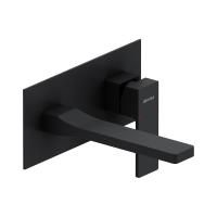 530260300 Gala Смеситель для умывальника Damixa монтируемый в стену, чёрный