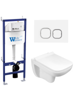 Комплект инсталляции с унитазом Weltwasser BAMBERG 460 + KEHLBACH 004 GL-WT + BAMBERG WT