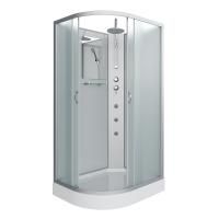 Душевая кабина Niagara Classic NG-3312-14RBKTG (120х80х210) низкий поддон(13см),стекло матовое,3 места