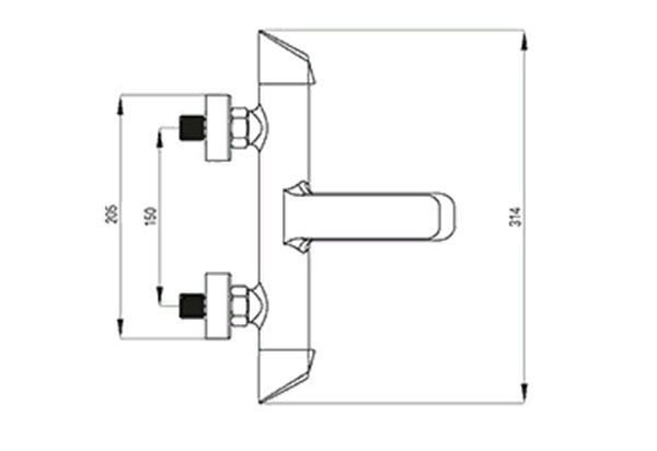 Смеситель для ванны Deante Arnika BQA 010M