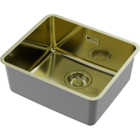 Кухонная мойка Omoikiri Omi 43-U/I Ultra Mini-LG нерж. сталь/светлое золото 4997403