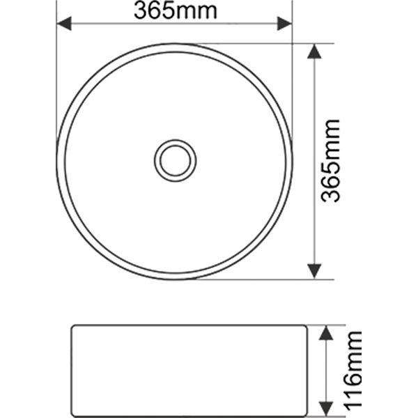 Раковина MELANA MLN-103XS (серебро)