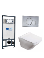 Комплект инсталляции с унитазом Weltwasser MARBERG 507 + HOFBACH 041 GL-WT + MAR 507 RD