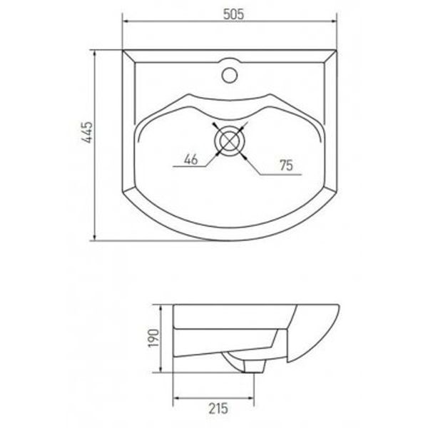 Мебельная раковина Акватон Smile 50 1WH207781