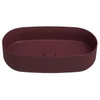 Раковина ISVEA Infinity накладная 550*360*120 цвет бордовый матовый 10NF65055SV-2R