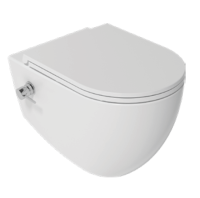 Унитаз подвесной безободковый ISVEA Infinity с функцией биде белый 10NFS1005I