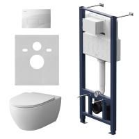 IS47001.111700 Комплект инсталляция с клавишей Pro S белый с подв унит Awe FlashClean с сиденьем м/лифт