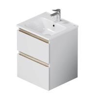 M85AFHX0502WG X-Joy База под раковину AM.PM, подвесная, 50 см, 2 ящика, белый глянец