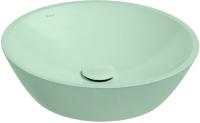 Раковина ISVEA SistemaY Soft накладная 450*450*120 цвет мятно-зеленый матовый 10SY66045SV-2T