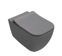 Унитаз ISVEA VEA Cubo подвесной 338*510*400 серый камень матовый 10VA02001SV-2V