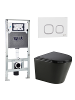 Комплект инсталляции с унитазом Weltwasser AMBERG 506 ST + SALZBACH 043 GL-BL + AMBERG RD-WT