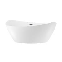 Акриловая ванна в наборе 4 в 1: отдельностоящая ванна, ножки, экран, слив-перелив Wellsee L’univers 236401003