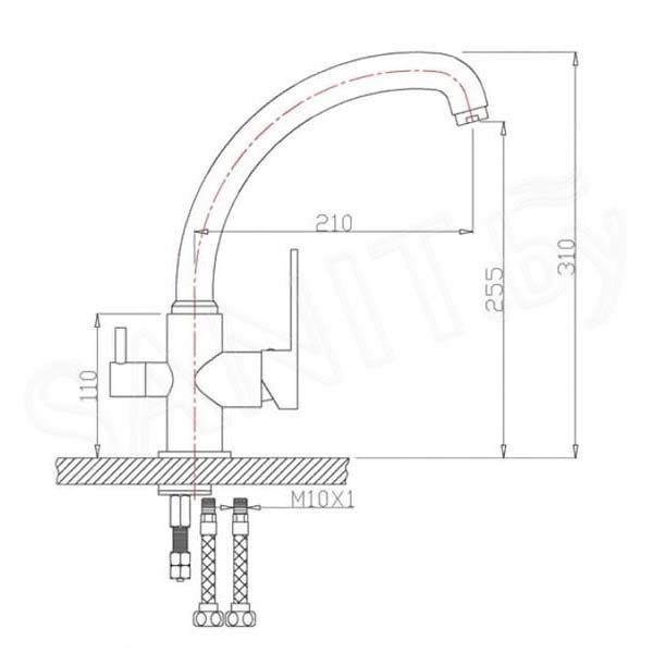 Смеситель для мойки ZorG ZR 315 YF