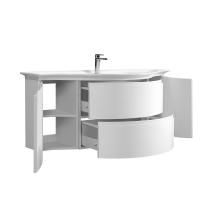 Тумба под умывальник Belux Версаль подвесная 141-02, белый глянцевый