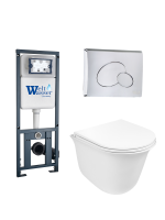 Комплект инсталляции с унитазом Weltwasser MARBERG 410 + TELBACH 004 GL-WT + MAR 410 RD-CR
