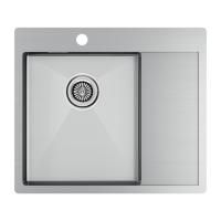 Мойка Paulmark KRONER 59F PM225951-BSL 510х590х200 мм, нержавеющая сталь, нержавеющая сталь