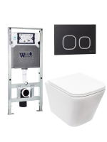 Комплект инсталляции с унитазом Weltwasser AMBERG 506 ST + GELBACH 043 MT-WT + AMBERG RD-BL