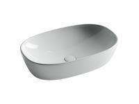 Умывальник чаша накладная овальная Ceramicanova Element 600*380*140мм, Белый, CN5039