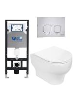 Унитаз с инсталляцией WeltWasser AMBERG 506 + ERLENBACH 004 GL-WT + AMBERG RD-MT CR
