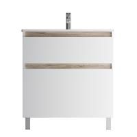 M85AFSX0802WG X-Joy База под раковину AM.PM, напольная, 80 см, 2 ящика, белый глянец